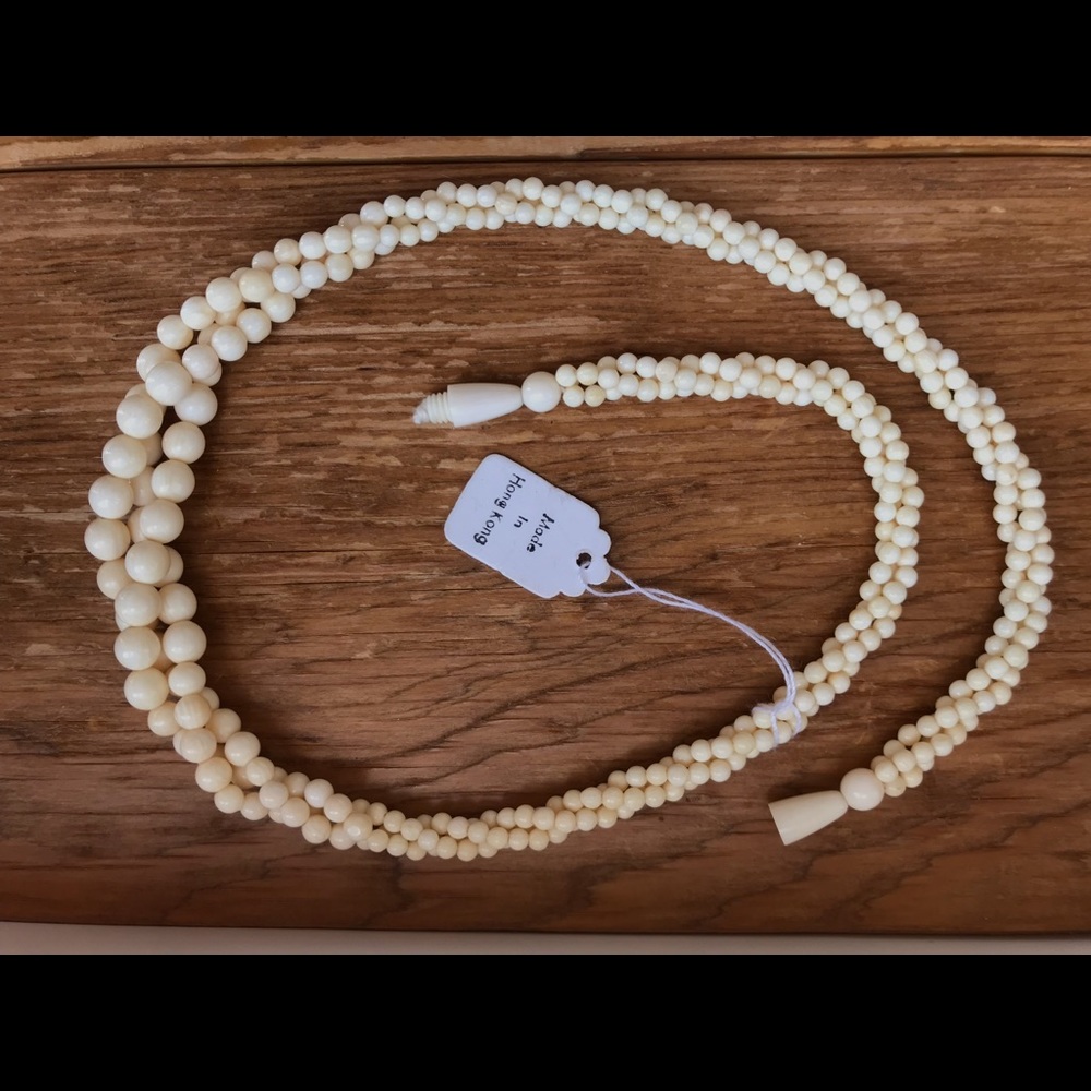 16” Ivory bead necklace
